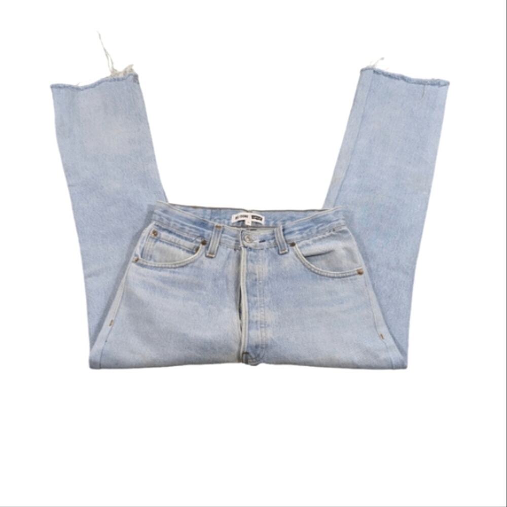 Re/Done Light Blue High Rise Women Jeans - Picture 2 of 12